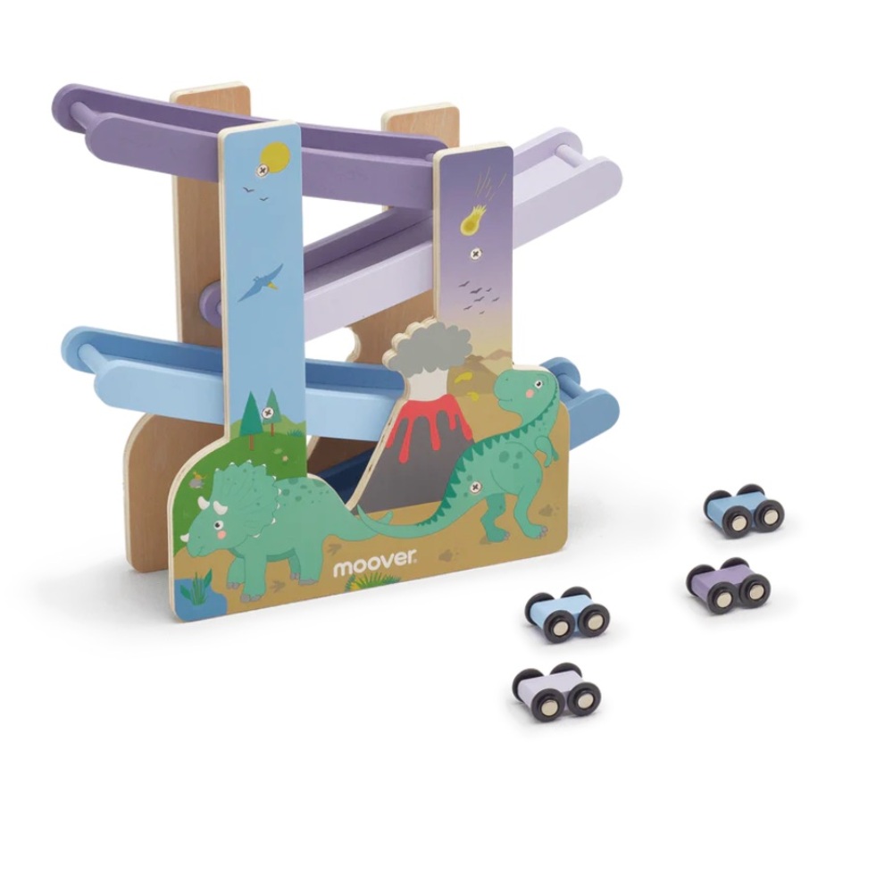Moover Ramp Racing Wooden Volcano Dinosaur Toy